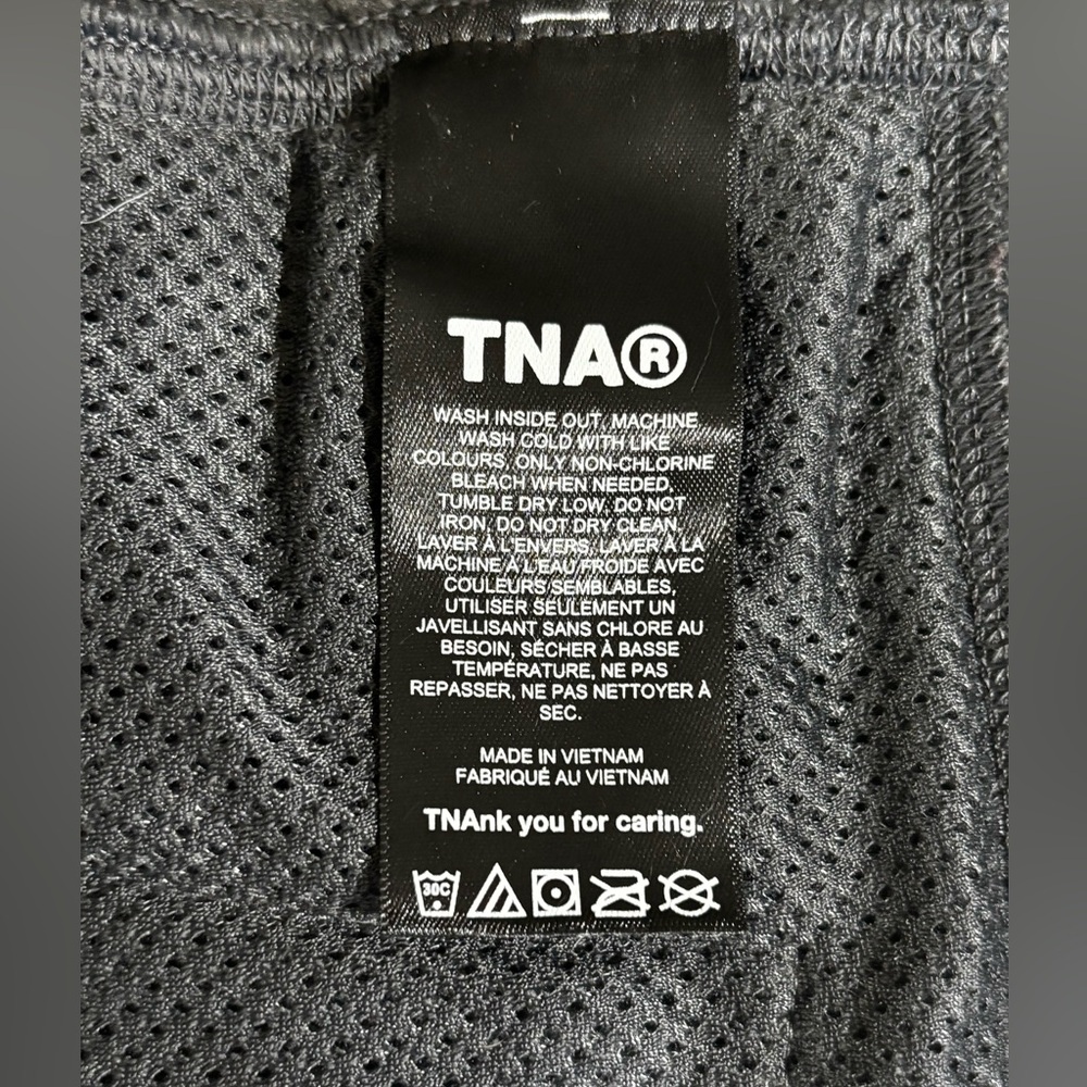 TNA Aritzia Sherpa Fleece Hooded Vest Womens M Gray Zip Up Staple Excellent - Picture 6 of 7